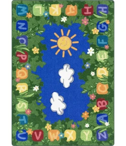 Joy Carpets Kid Essentials Multi Learning Garden 7ft. 8in. x 10ft. 9in. Rect. Rug
