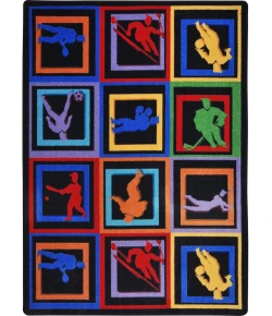 Joy Carpets Games People Play Multi Let the Games Begin 10ft.9in. x 13ft.2in. Rect. Rug