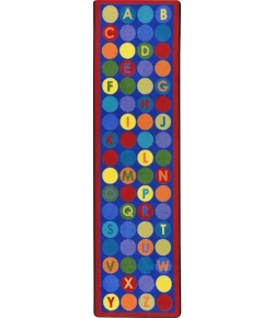Joy Carpets Kid Essentials Multi Library Dots 10ft.9in. x 13ft.2in. Rect. Rug