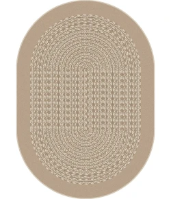 Joy Carpets Kid Essentials Beige Like Home 10ft.9in. x 13ft.2in. Oval Rug
