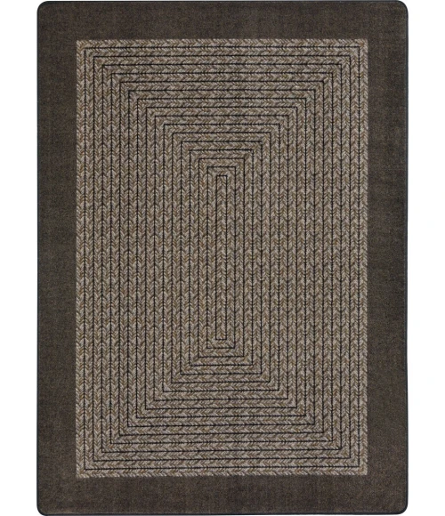Joy Carpets Kid Essentials Chocolate Like Home 5ft.4in. x 7ft.8in. Rect. Rug