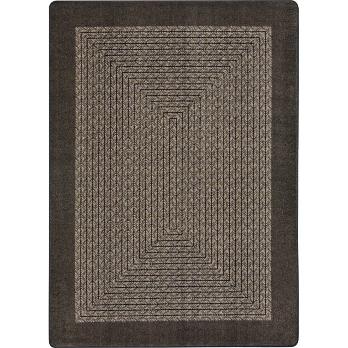 Joy Carpets Kid Essentials Chocolate Like Home 7ft.8in. x 10ft.9in. Rect. Rug