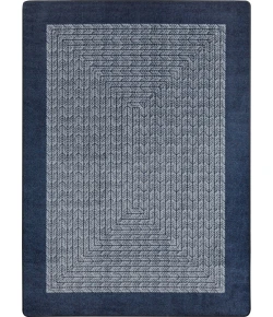 Joy Carpets Kid Essentials Navy Like Home 5ft.4in. x 7ft.8in. Rect. Rug