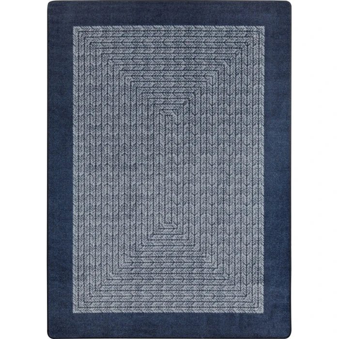 Joy Carpets Kid Essentials Navy Like Home 7ft.8in. x 10ft.9in. Rect. Rug