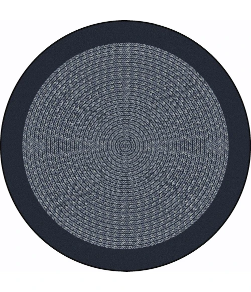 Joy Carpets Kid Essentials Navy Like Home 7ft.7in. Round Rug