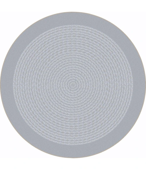 Joy Carpets Kid Essentials Silver Like Home 5ft.4in. Round Rug