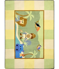 Joy Carpets Kid Essentials Multi Lil Explorer 5ft.4in. x 7ft.8in. Rect. Rug