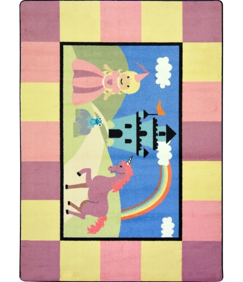 Joy Carpets Kid Essentials Multi Lil Princess 5ft.4in. x 7ft.8in. Rect. Rug