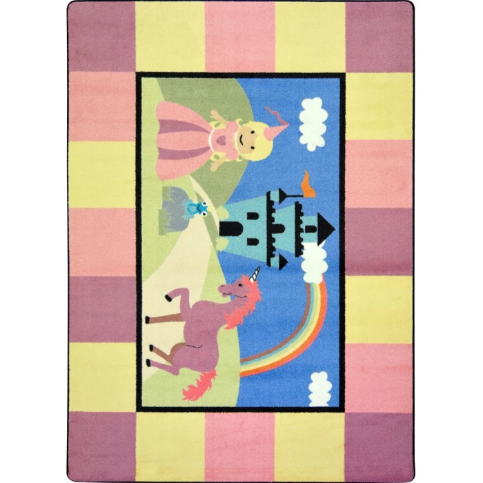 Joy Carpets Kid Essentials Multi Lil Princess 7ft.8in. x 10ft.9in. Rect. Rug
