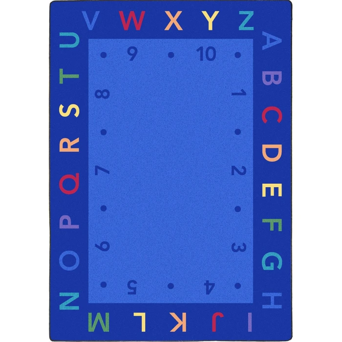Joy Carpets Kid Essentials Multi Lively Letters 7ft.8in. x 10ft.9in. Rect. Rug