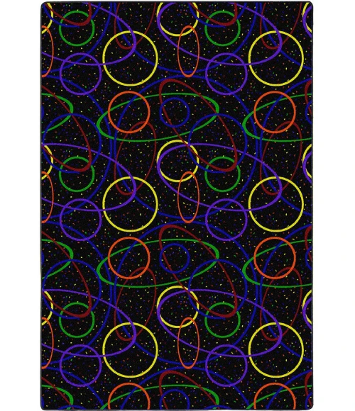 Joy Carpets Neon Lights Fluorescent Looped 12ft. x 7ft.6in. Rect. Rug