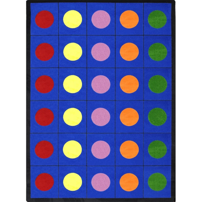 Joy Carpets Kid Essentials Multi Lots of Dots 10ft.9in. x 13ft.2in. Rect. Rug