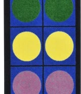 Joy Carpets Kid Essentials Multi Lots of Dots 2ft.1in. x 7ft.8in. Rect. Rug