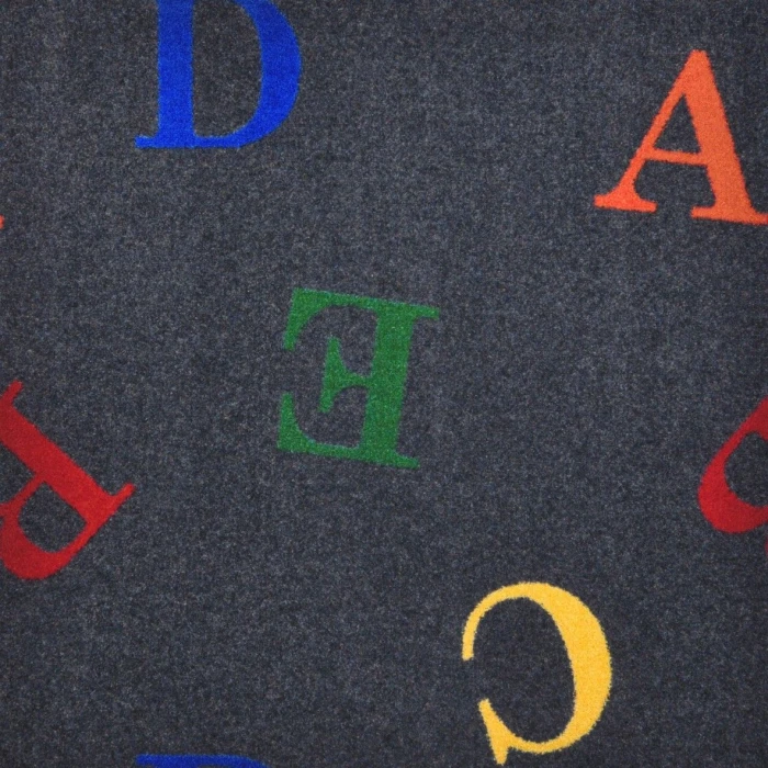 Joy Carpets Playful Patterns Licorice Love Letters 3ft.10in. x 5ft.4in. Rect. Rug