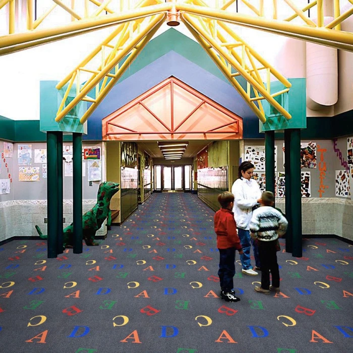 Joy Carpets Playful Patterns Seaside Love Letters 3ft.10in. x 5ft.4in. Rect. Rug