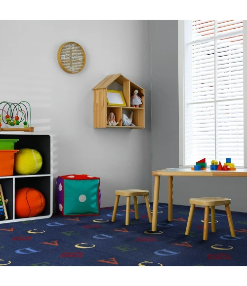 Joy Carpets Playful Patterns Rainbow Love Letters 7ft.8in. x 10ft.9in. Rect. Rug
