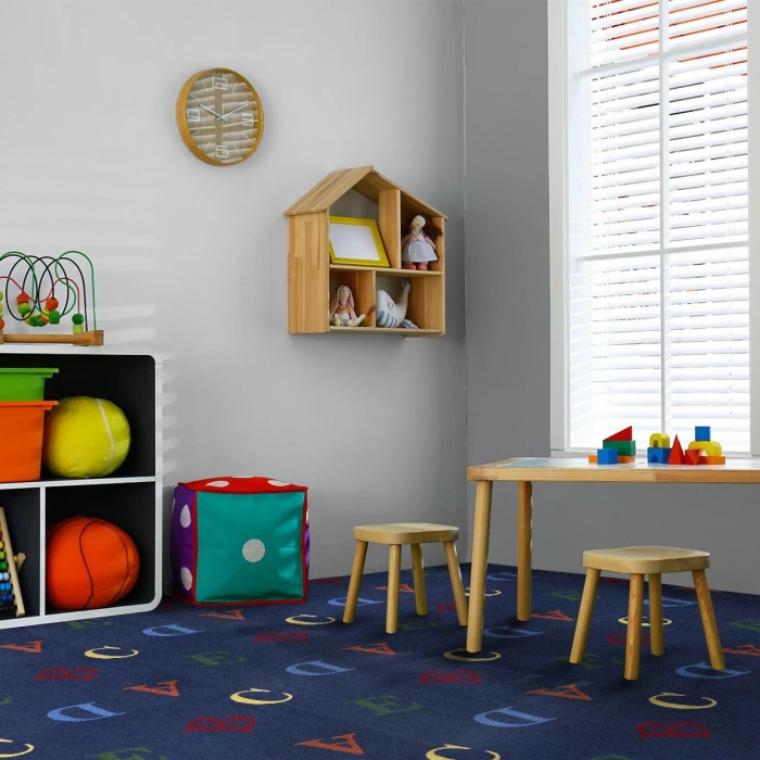 Joy Carpets Playful Patterns Rainbow Love Letters 3ft.10in. x 5ft.4in. Rect. Rug