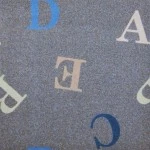 Joy Carpets Playful Patterns Seaside Love Letters 7ft.8in. x 10ft.9in. Rect. Rug