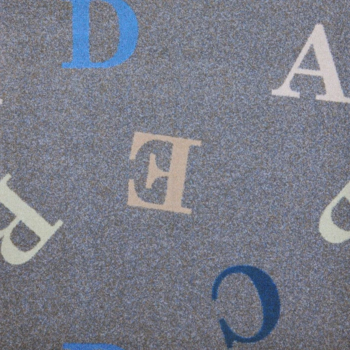 Joy Carpets Playful Patterns Seaside Love Letters 3ft.10in. x 5ft.4in. Rect. Rug