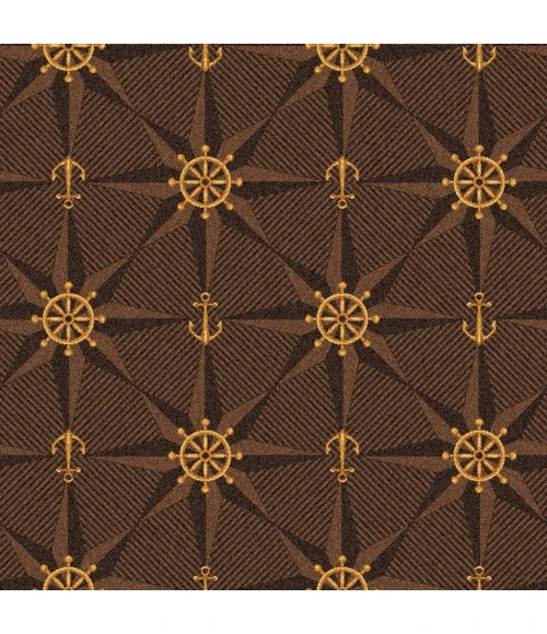 Joy Carpets Kaleidoscope Chocolate Mariners Tale 3ft.10in. x 5ft.4in. Rect. Rug