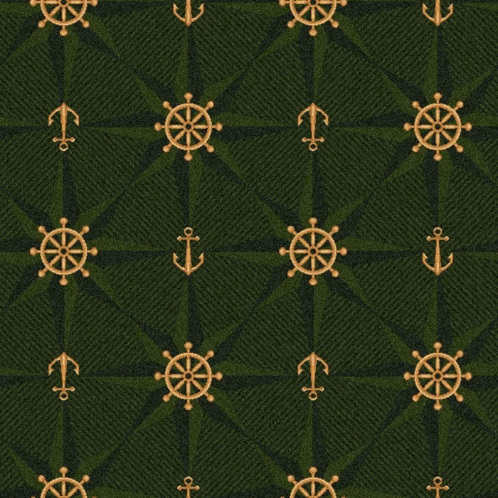 Joy Carpets Kaleidoscope Emerald Mariners Tale 7ft.8in. x 10ft.9in. Rect. Rug