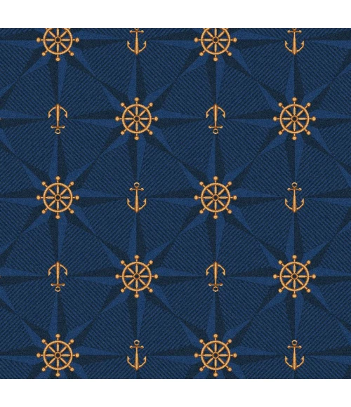 Joy Carpets Kaleidoscope Navy Mariners Tale 10ft.9in. x 13ft.2in. Rect. Rug