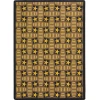 Joy Carpets Any Day Matinee Chocolate Marquee Star 3ft.10in. x 5ft.4in. Rect. Rug