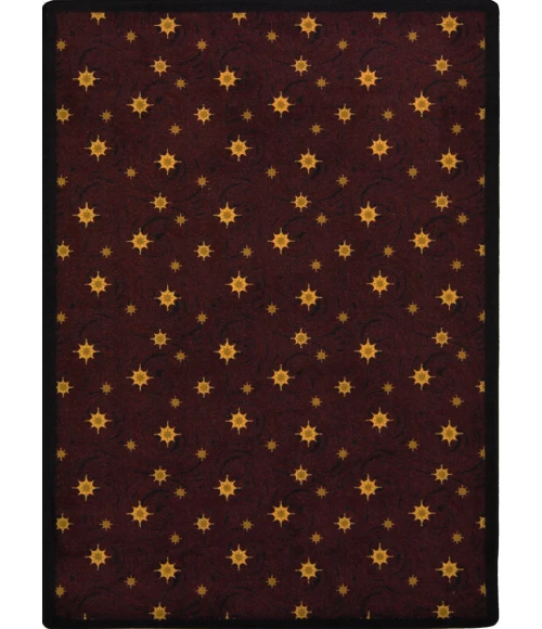 Joy Carpets Any Day Matinee Burgundy Milky Way 3ft.10in. x 5ft.4in. Rect. Rug