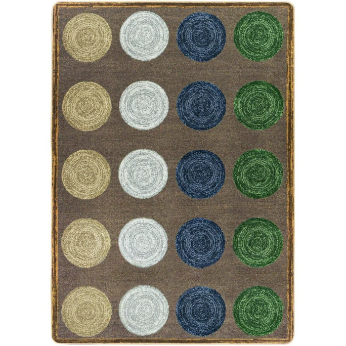 Joy Carpets Kid Essentials Multi Mindful Seating 5ft.4in. x 7ft.8in. Rect. Rug