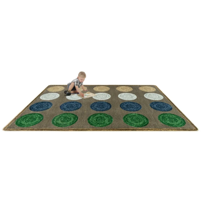 Joy Carpets Kid Essentials Multi Mindful Seating 5ft.4in. x 7ft.8in. Rect. Rug