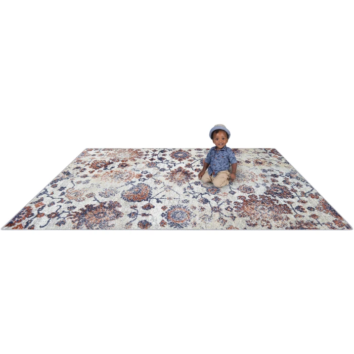 Joy Carpets Kid Essentials Sunset Mojave Bloom 5ft. 4in. x 7ft. 8in. Rect. Rug