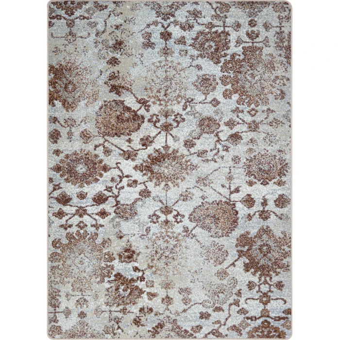 Joy Carpets Kid Essentials Terracotta Mojave Bloom 3ft. 10in. x 5ft. 4in. Rect. Rug