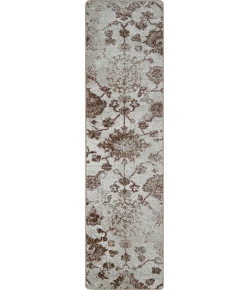 Joy Carpets Kid Essentials Terracotta Mojave Bloom 2ft. 1in. x 7ft. 8in. Runner Rect. Rug