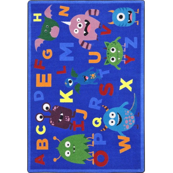 Joy Carpets Kid Essentials Multi Monster Mash 5ft.4in. x 7ft.8in. Rect. Rug