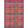 Joy Carpets Playful Patterns Pink My Little Princess 7ft.8in. x 10ft.9in. Rect. Rug