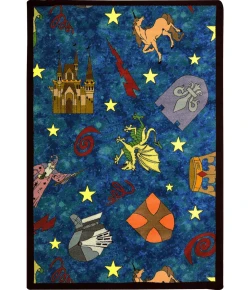 Joy Carpets Playful Patterns Multi Mythical Kingdom 10ft.9in. x 13ft.2in. Rect. Rug