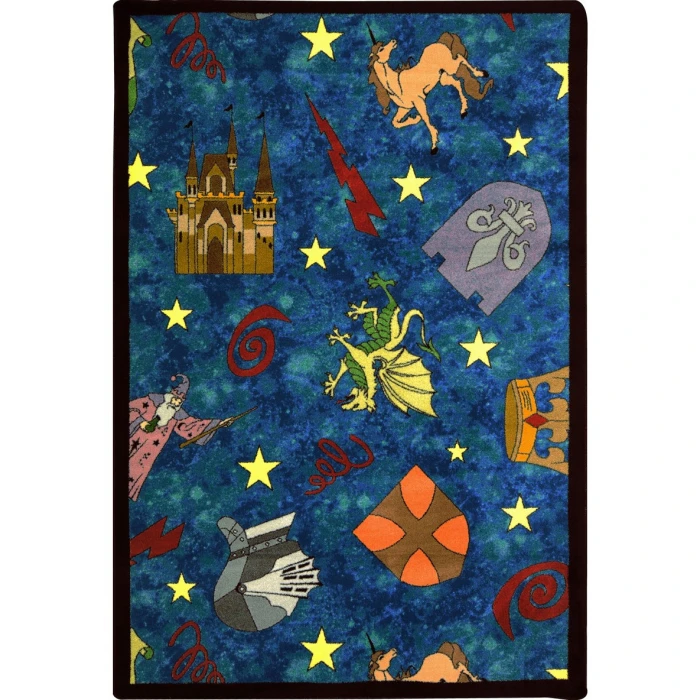 Joy Carpets Playful Patterns Multi Mythical Kingdom 10ft.9in. x 13ft.2in. Rect. Rug