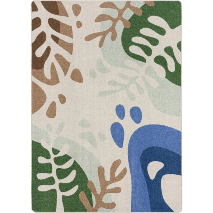 Joy Carpets Kid Essentials Multi Nature Forms 7ft. 8in. x 10ft. 9in. Rect. Rug