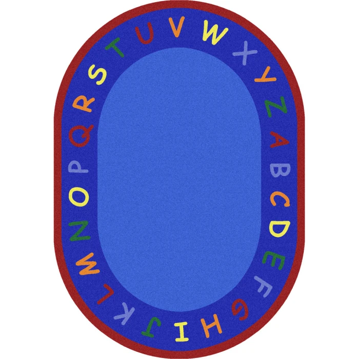 Joy Carpets Kid Essentials Multi New Beginnings 5ft.4in. x 7ft.8in. Oval Rug