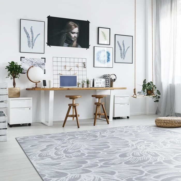 Joy Carpets First Take Sterling New Bloom 10ft.9in. x 13ft.2in. Rect. Rug