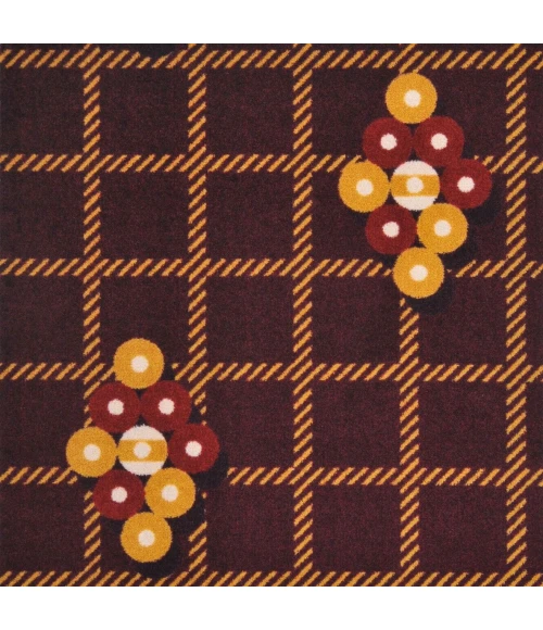 Joy Carpets Games People Play Burgundy Nine Ball 3ft.10in. x 5ft.4in. Rect. Rug