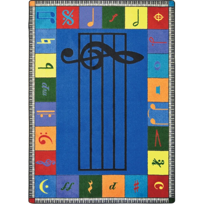 Joy Carpets Kid Essentials Multi Note Worthy (Elementary) 10ft.9in. x 13ft.2in. Rect. Rug