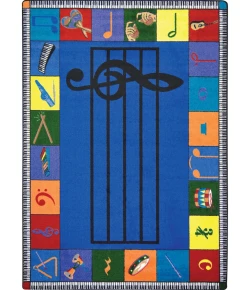 Joy Carpets Kid Essentials Multi Note Worthy (Preschool) 7ft.8in. x 10ft.9in. Rect. Rug