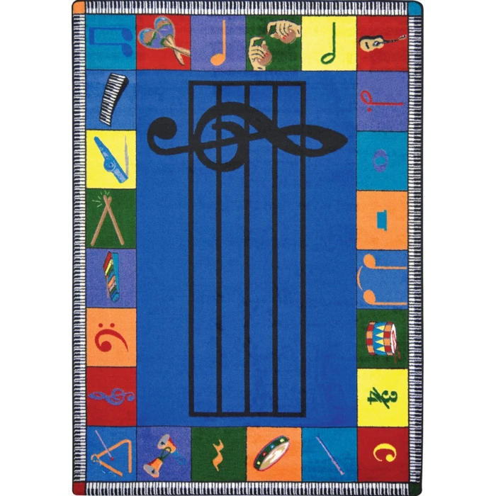 Joy Carpets Kid Essentials Multi Note Worthy (Preschool) 10ft.9in. x 13ft.2in. Rect. Rug