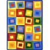 Joy Carpets Kid Essentials Brights Off Balance 3ft.10in. x 5ft.4in. Rect. Rug