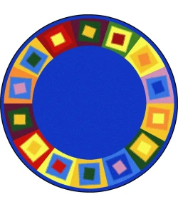 Joy Carpets Kid Essentials Brights Off Balance 13ft.2in. Round Rug