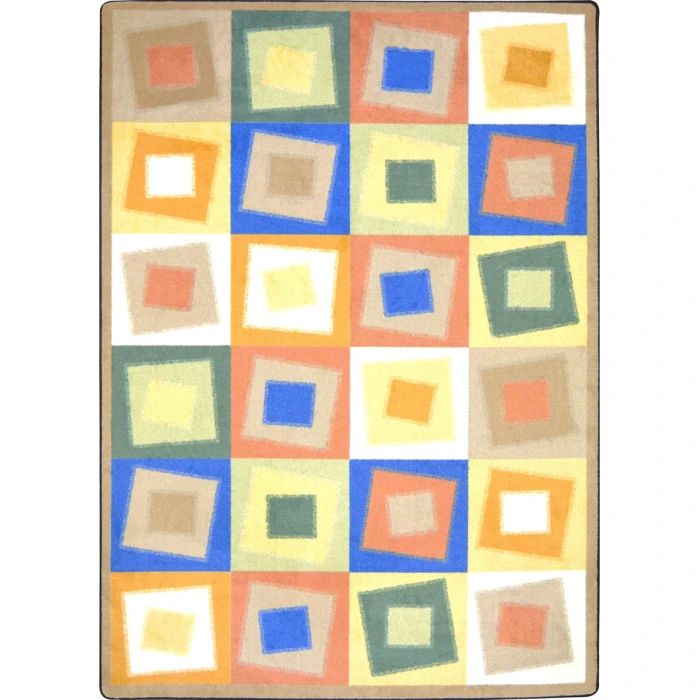 Joy Carpets Kid Essentials Softs Off Balance 5ft.4in. x 7ft.8in. Rect. Rug