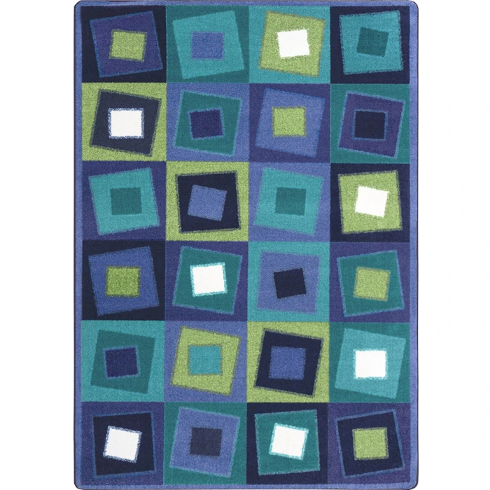 Joy Carpets Kid Essentials Violet Off Balance 5ft.4in. x 7ft.8in. Rect. Rug