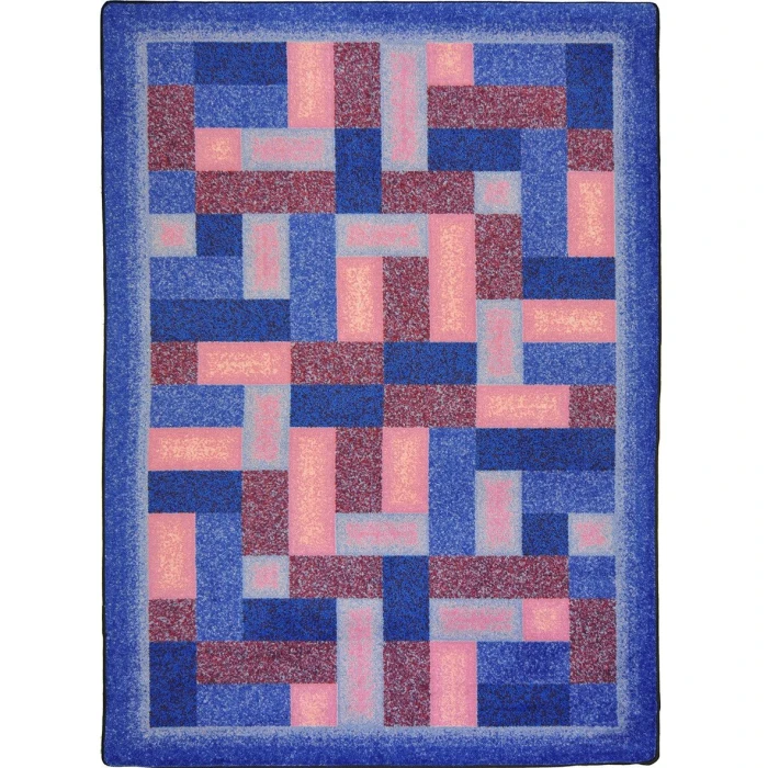 Joy Carpets Kid Essentials Purple Off Beat 10ft.9in. x 13ft.2in. Rect. Rug