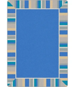 Joy Carpets Kid Essentials Light Blue Off the Cuff 10ft.9in. x 13ft.2in. Rect. Rug
